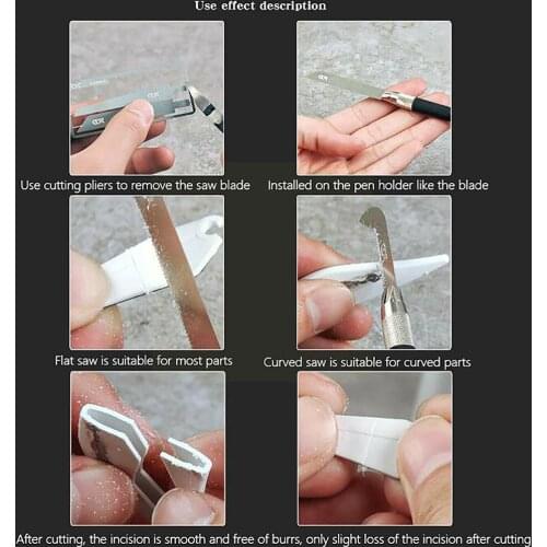 Mini Saw Gundam Mecha Model Making Modification Tool Manual Blade Cutting Hacksaw DIY Blade B7K1