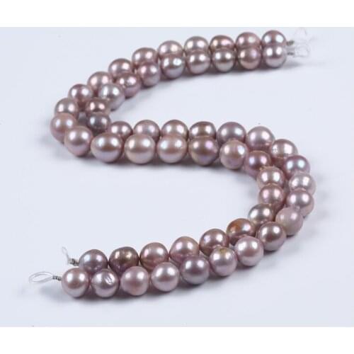 Natura purple 12-16mm baroque Edison shape freshwater pearl strands