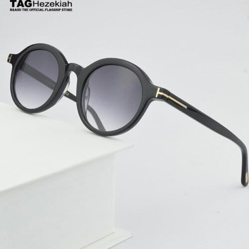 2021 New vintage acetate sunglasses for men Round retro UV400 Eyeglasses drive outdoor Top quality fashion sun glasses Women
