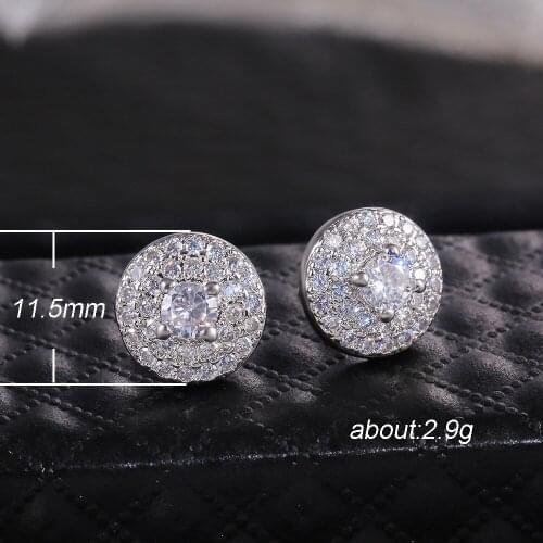 New Hot Selling Style Korean Temperament Wild Gypsophila Round Small Earrings Women Charm Wedding Bridal Jewelry Accessories