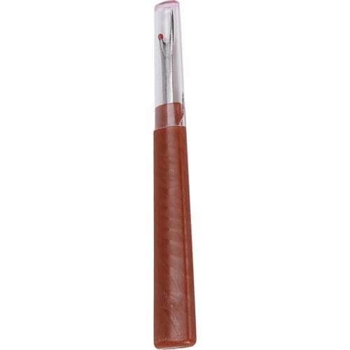 New Brown Seam Ripper Stitch Unpicker Button Hole Thread Cutter with Plastic Handle