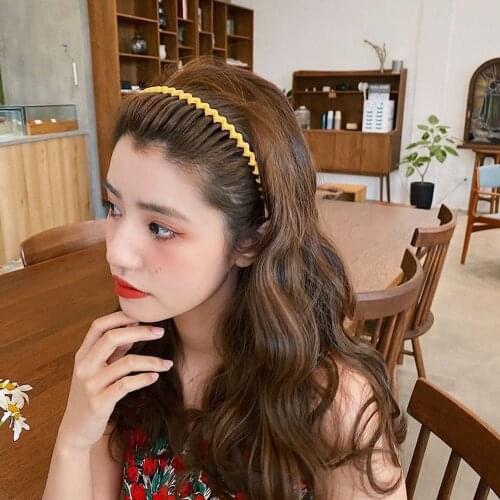 1pcs Hair Hoop Hairbands Non-slip Women Teeth Hair Accessories Headband Simple Headdress Solid Color Fashion Hair Accessories