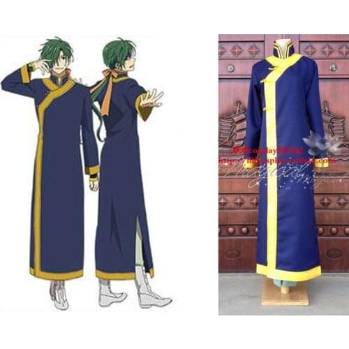 2016 Japan Anime Akatsuki No Yona Cosplay Clothes Jeha Cos Costume Uniform Male Suit Full Set Outer+Top+Pants+Hair Band