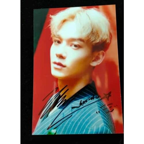 Signed EXO CHEN autographed photo TDON`T MESS UP MY TEMPO 6 versions 4*6 042021