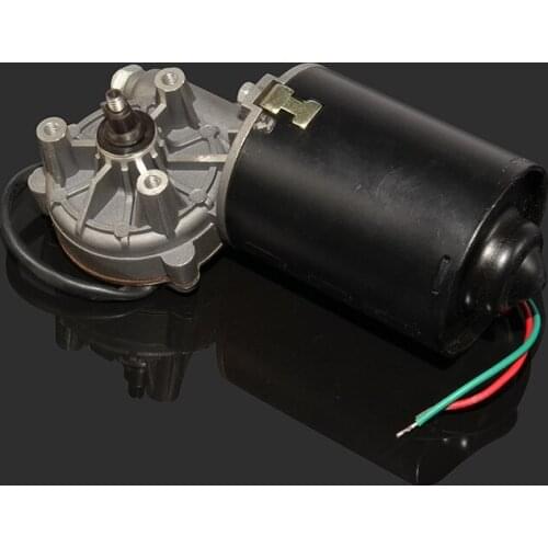 DC turbine worm 24v motor low speed high torque 8 torque 50W double wash flat gear motor