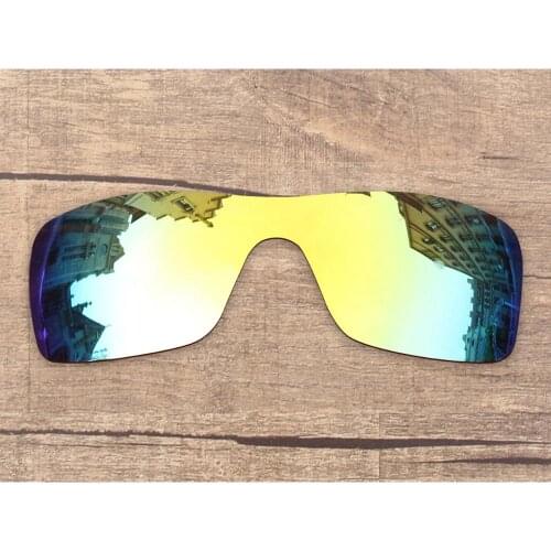 Vonxyz 24K Mirror Polarized Replacement Lenses for-Oakley Batwolf Frame
