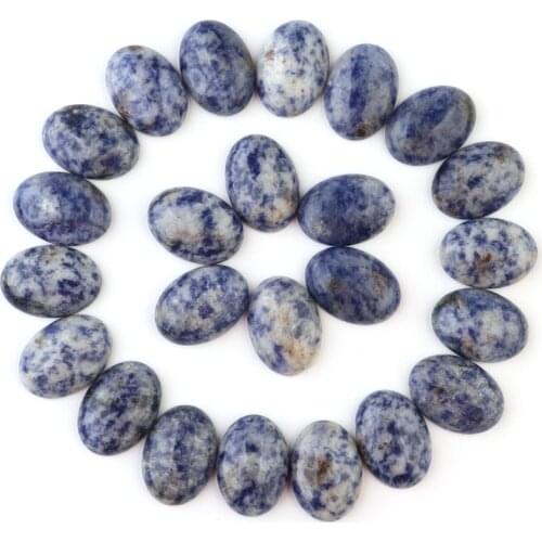 Xinyao 10pcs/lot 10mmX14mm 13mmX18mm 18mmX25mm Nature Stone Blue Sandstone Blue and white Cabochon for DIY Jewelry Findings