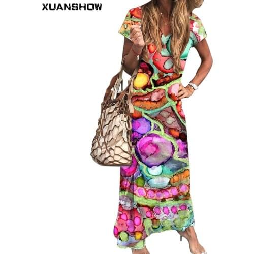 Летние платья с рукавами XUANSHOW China At AliExpress