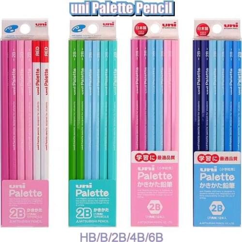 1 Set Japan uni Palette pencil 5050/5560/5051/5561/5620/5563 Sketch pencil HB/B/2B/4B/6B student 1 Dozen(12 pcs)