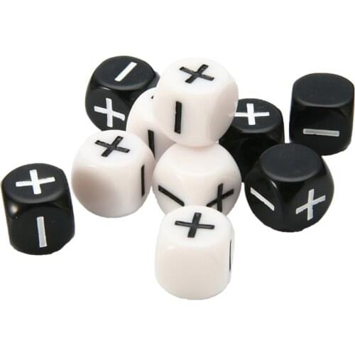 4Pcs/set New Addition and Subtraction Symbol Dice Operation Baby Teaching Assistant Props 15mm