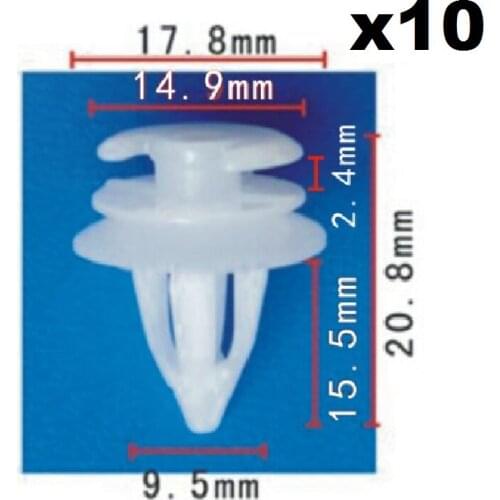 10 Pieces For BMW DOOR PANEL CLIPS RETAINERS Nylon
