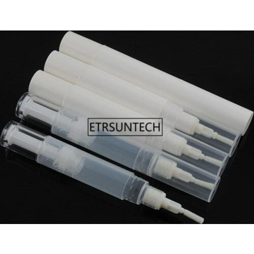 100pcs 3ml 5ml Empty Twist Pen Cosmetic Cuticle Oil Container Lip Gloss Eyelash Growth Tube F2233