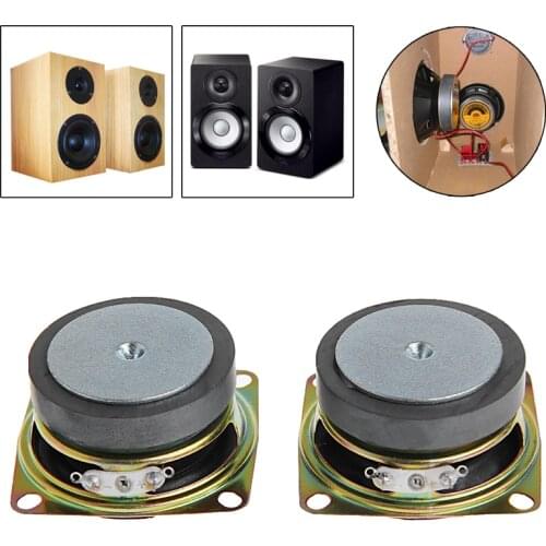 2Pcs 2" Inch 4 Ohm 3 W Speaker Full Range For Mini Stereo Speakers Accessory Box 20CB