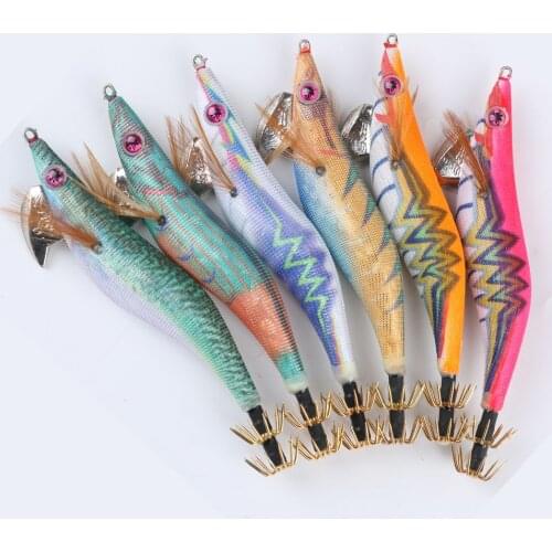 2PCS 3.0# Squid Hook 15g Luminous Bait with Sound Swimming Posture Good Fishing Gear Artificial Bait Japanese Hook