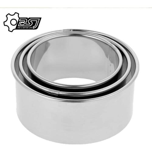 3pcs/Set Stainless Steel Round Dumplings Wrappers Molds Set Cutter Maker Tools Round Cookie Pastry Wrapper Dough Cutting Tool