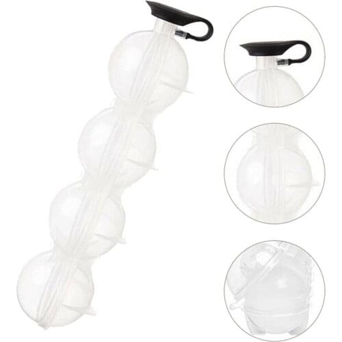4 Hole Ball Bar Ice Maker Box Round Mold Sphere Large Tray DIY Mould Ice Tray For Making Ice Cubes Chocolate Kitchen Tool