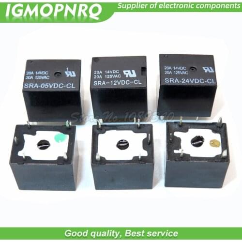 5PCS High Quality Relay SRA-12VDC-CL SRA-05VDC-CL SRA-24VDC-CL 5PINS 12v 5v 24v DC T74 Relays IGMOPNRQ