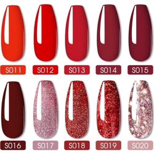 6pcs 7ml UV LED Soak 0ff Gel Polish Quick Building Nails Tips Nail Builder Extension Decoration