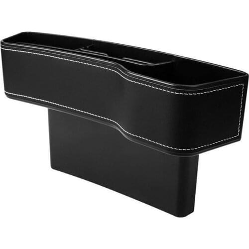 Car Seat Gap Filler Organizer Car Leather Front Seat Storage Box