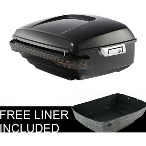 Motorcycle ABS King Pack Trunk & Brake Tail Light For Harley Touring Tour Pack Road Glide Electra Street Glide Road King 14-20