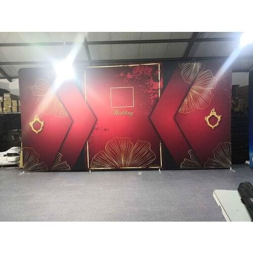 Free Shipping Banner-Stand Display Straight fabric stand Display 3*6m Advertising Backwall Display print one side