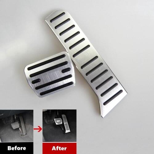 No Drill Aluminum Car Gas Pedal Accelerator Pedal Brake Pedal Cover For Audi A3 Q3 TT