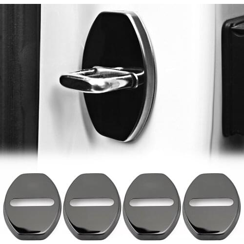 4pcs Stainless Steel Door Lock Cover For Volkswagen Vw Golf 7 Passat Golf Jetta CC POLO / For AUDI A1 A2 A3 A4 A5 A6 Q3 Q5 Q7