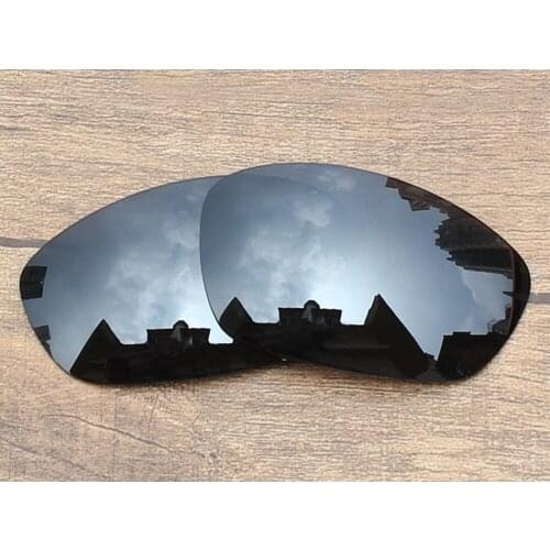 Vonxyz Black Mirror Polarized Replacement Lenses for-Oakley Straight Jacket 2007 Frame