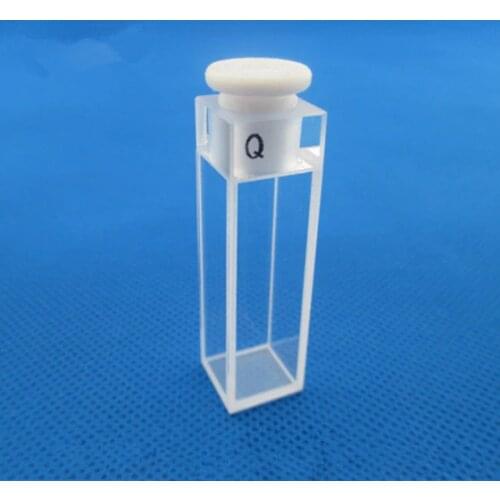 Four sides clear Quartz cuvette and clear quartz plate