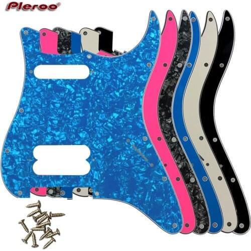 Pleroo Guitar Parts - For FD US 11 Screw Hole Standard Start Player Humbucker Hs Guitar pickguard Scratch Plate