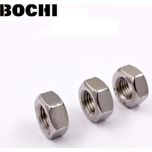 DIN934 316 201 M2 M2.5 M3 M4 M5 M6 M8 M10 M12 M14 M16 M20 M22 Stainless steel hexagonal nut hex nuts Metric Thread Nuts Bolts