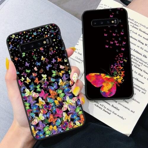 For Samsung Galaxy A72 A52 A32 A51 A50 A21S A12 A71 A70 A02S A20e A31 A30 A42 A41 A40 A10 A6 A7 A9 2018 Cute Butterfly Case Capa