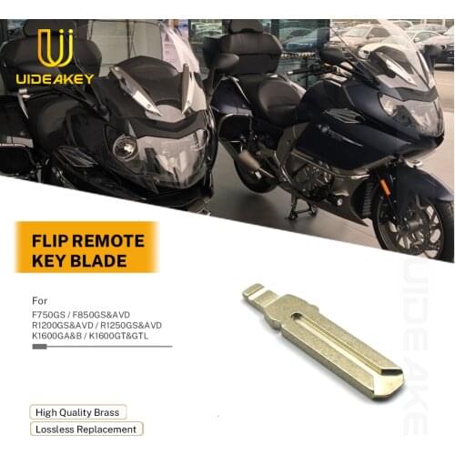 Motorcycle Keys core For BMW F750GS F850GS/AVD R1200GS/AVD R1250GS/AVD K1600GA/B K1600GT/GTL Remotes Keyless Flip Key Blade