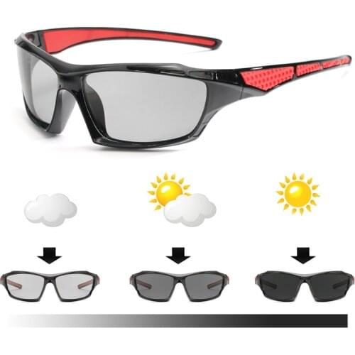 Photochromic Photochromic Sunglasses Driving Men Polarized Chameleon Discoloration Sun glasses for men Sport fashion Sunglasses