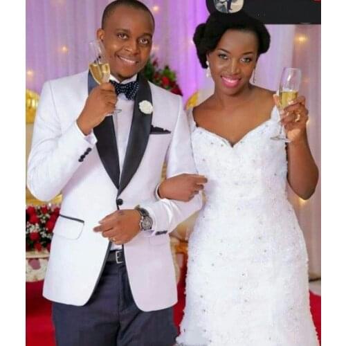 Custom Made Mens Suits Groom Tuxedos Groomsmen Wedding Party Dinner Best Man Suits Blazer (Jacket+Pants+Girdle+Tie) NO:413