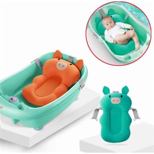 3D Mesh Breathable Baby Bath Mat Tub Kids Shower Net Pad Standing Type Floating Cute Wind Newborn Bathroom Safety Products