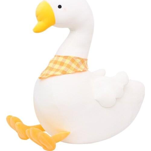 Cute Big White Goose Stuffed Animal plush Toy Baby kids Doll Plush toy Comfort Soft Pillow Kawaii Swan Girls gift bedroom Decor