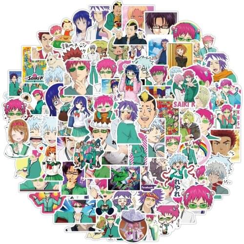 100/50pcs Anime Disaster Cartoon Graffiti Stickers of Nanxiong Qimu Cross Border Notebook Luggage Helmet Decoration