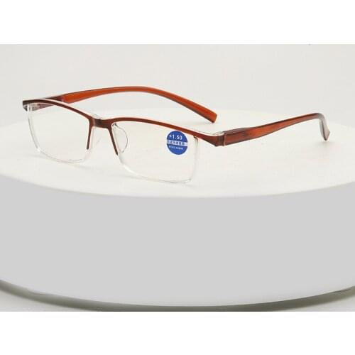 Ultra-light half-frame reading glasses men and women glasses neutral reading glasses +1.0+1.5+2.0+2.5+3.0+3.5 +4.0 diopter