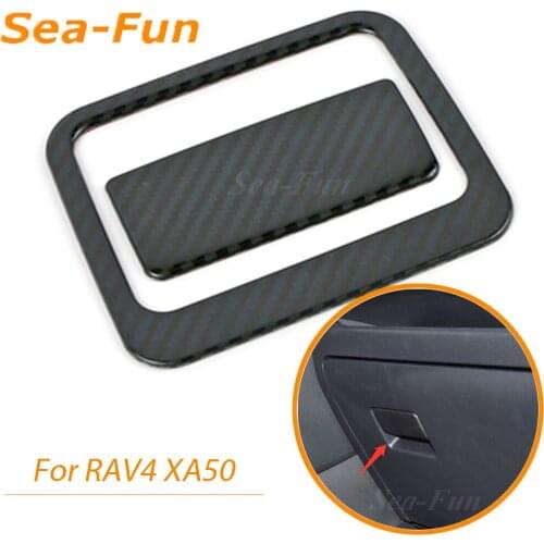 Glove Box Door Handle Cover Bowl For Toyota RAV4 RAV 4 XA50 2019 2020 Copilot Storage Stickers Interior Accessories Parts Metal