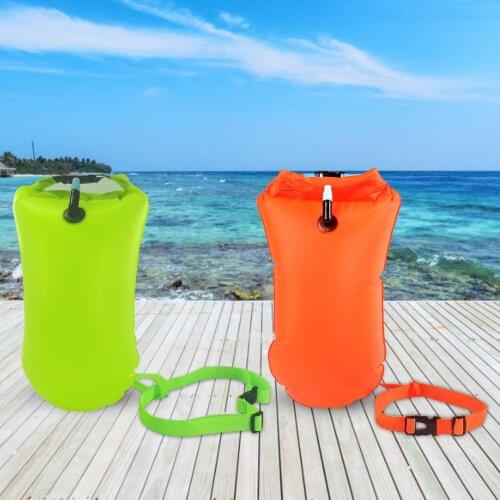 10L Swimming Float Bag Waterproof PVC Inflatable Swim Buoy Water Sport Lifesaver Life Buoy Air Dry Tow Sailing Flotation Bag