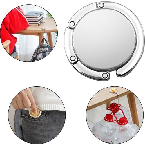 Diy Foldable Glossy Handbag Bag Purse Hanger Folding Hooks Holder for Restaurant Dinning Wedding Party Event Table