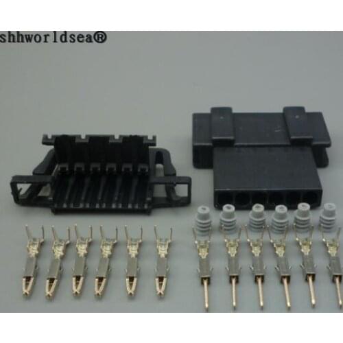 Shhworldsea 6Pin 1.5mm Auto Pulg For VW Polo Golf Audi Skoda Fabia Electronic Accelerator Pedal Connector 3B0972706 3B0 972 706