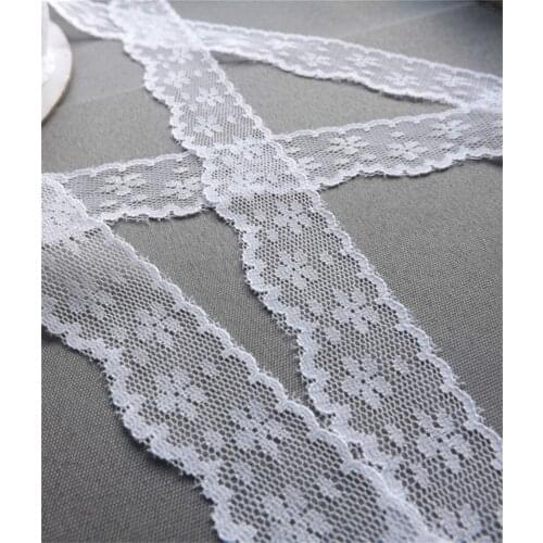 Width 25mm 20 yards Embroidered Net Lace Trim ribbon headband wedding party decoration git DIY Accessories GH-79650