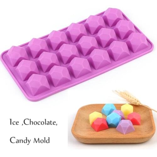 Silicone Chocolate Molds for baking Ice Cube Make Candy Cake Pudding Bakeware Gummy Tray Decorations Cake Moulds DIY