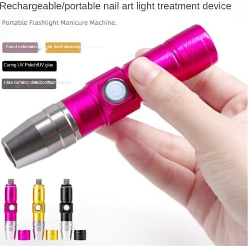 Nail Dryer LED Lamp Flashlight Mini Flashlights for Nails Drying Lamp Rechargeable & Portable Nail Dryer for Nail UV Gel