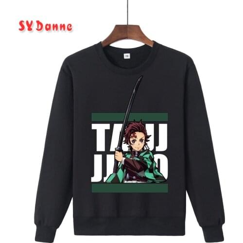 Demon Slayer Anime Tanjiro and Nezuko Hoodie Sweatshirt Unisex Kpop Street Style Sweatshirt girl Streetwear Sudadera Mujer
