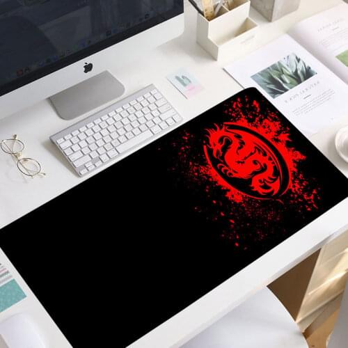Extended Mouse Pad Anime Dragon Large Gaming Mouse Pad- Computer Keyboard Mouse Mat Mousepad Rubber Base lock edge mouse pad