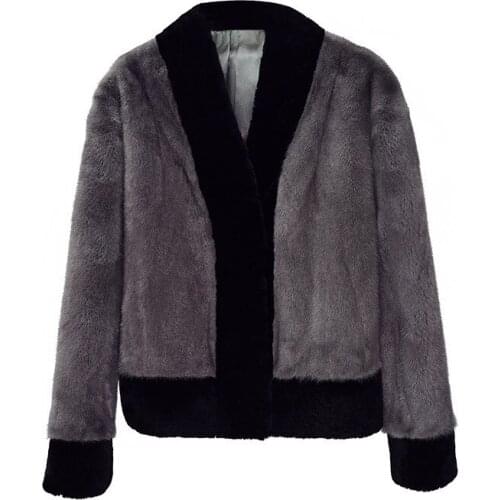 Winter Fashion Women Genuine Mink Fur Jacket Outwear Luxury Whole Skin Mink Fur Coats For Women