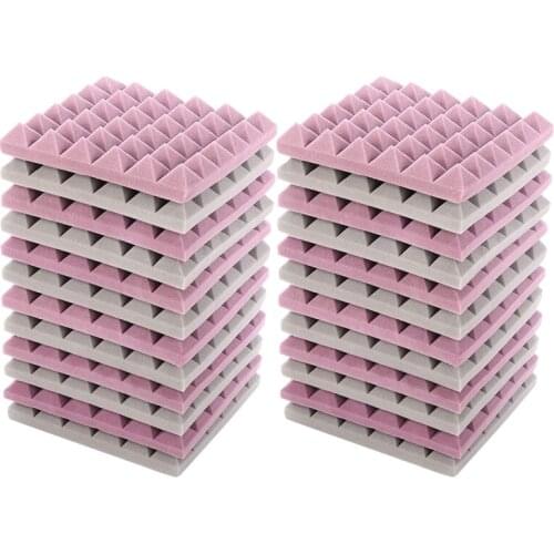 24Pcs SoundProof Foam,Acoustic Panels,Soundproof Wall Panels Noise Cancelling Acoustic Foam,Studio Soundproofing Padding